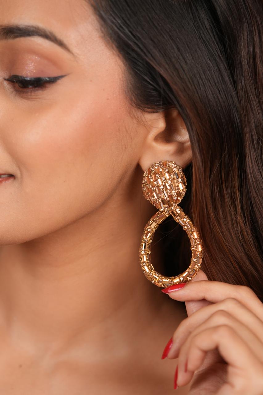 The Dubai Bling Western Party Wear Earrings