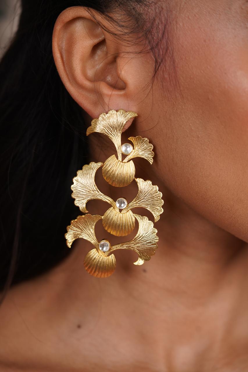Floral Fantasy Night Drop Earrings