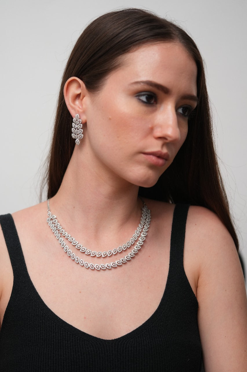 Grace 2 layered Marquise Diamond Set