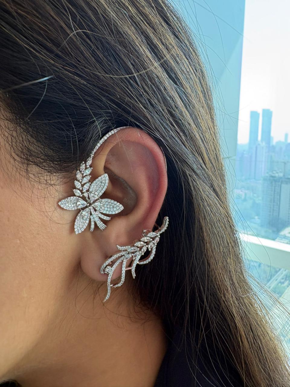 Florale Diamond Dreamy Earcuff Earrings
