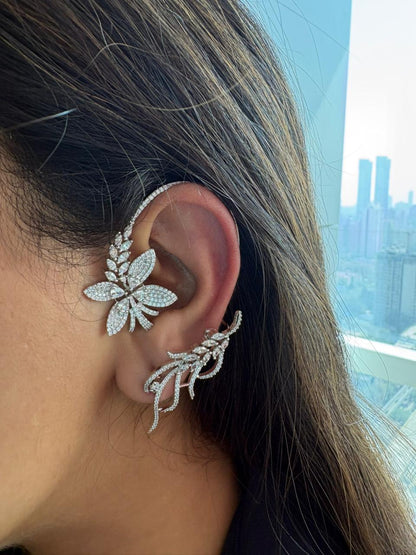 Florale Diamond Dreamy Earcuff Earrings