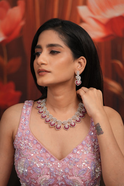 Princess Amorette Pastel Beaded Diamond Necklace Set | LaLa Land 2.0