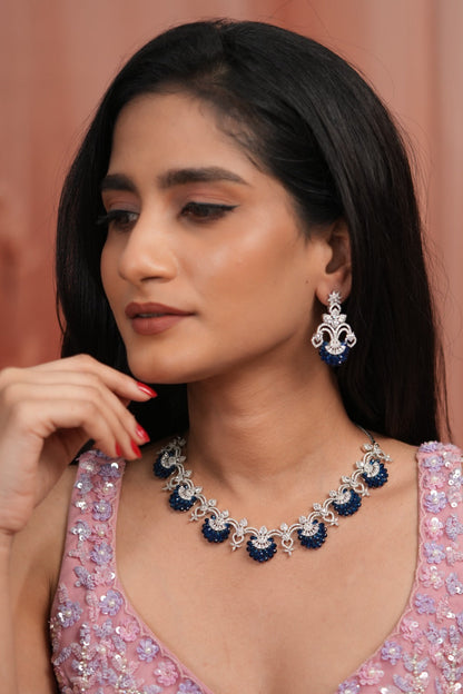 Petaline Grace Pastel Beaded Diamond Necklace Set | LaLa Land 2.0
