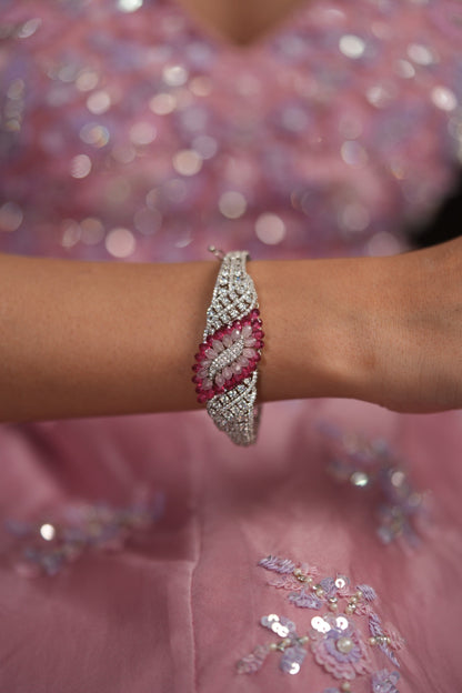 Petaline Grace Pastel Beaded Diamond Openable Bracelet | LaLa Land 2.0
