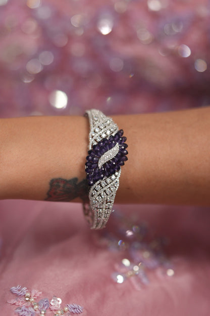 Petaline Grace Pastel Beaded Diamond Openable Bracelet | LaLa Land 2.0