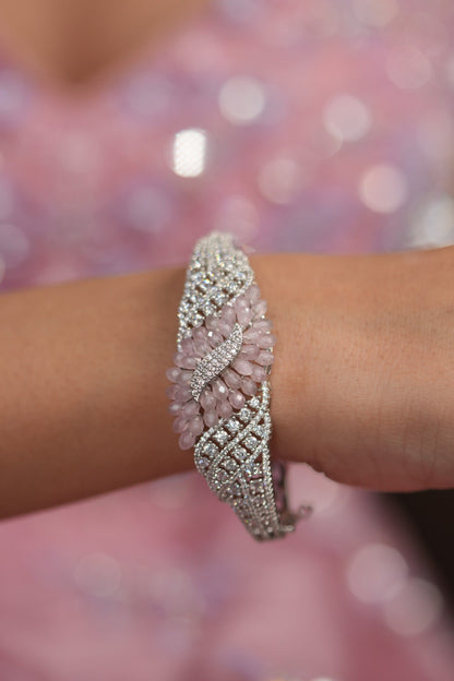 Petaline Grace Pastel Beaded Diamond Openable Bracelet | LaLa Land 2.0