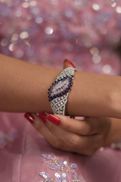 Petaline Grace Pastel Beaded Diamond Openable Bracelet | LaLa Land 2.0