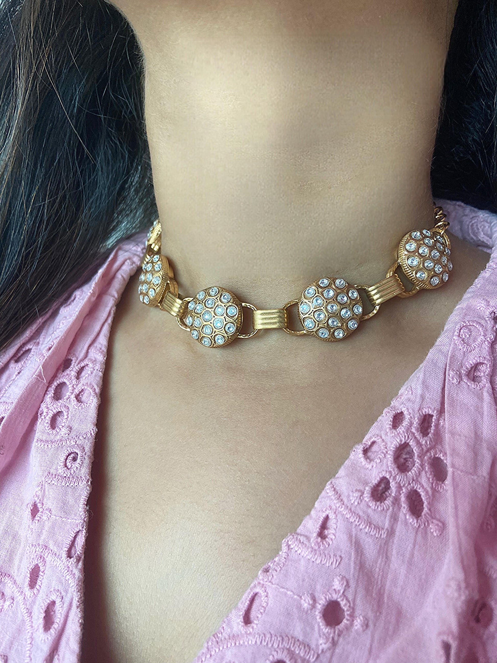 Shubhra Gold Choker Set