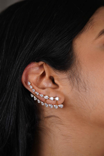 Anantara Diamond Double line Earcuff Earring