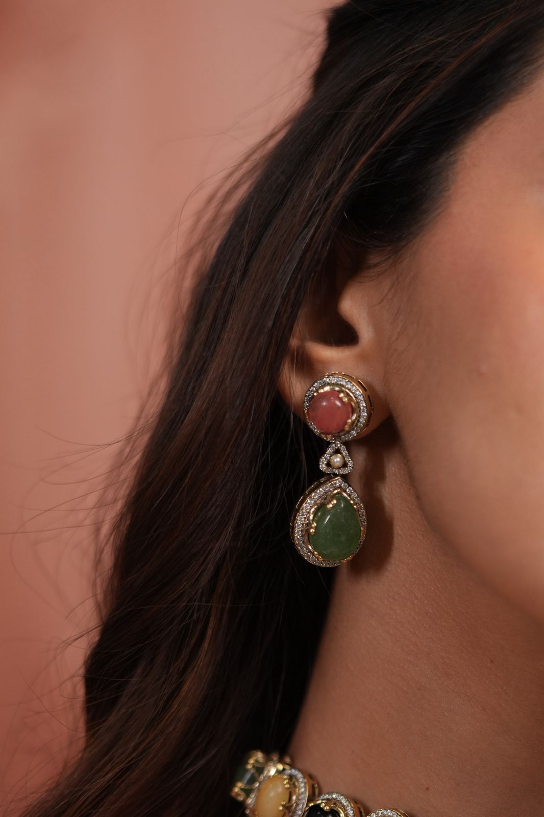 Rachna Sabhya Multi Coloured Heavy Choker Set