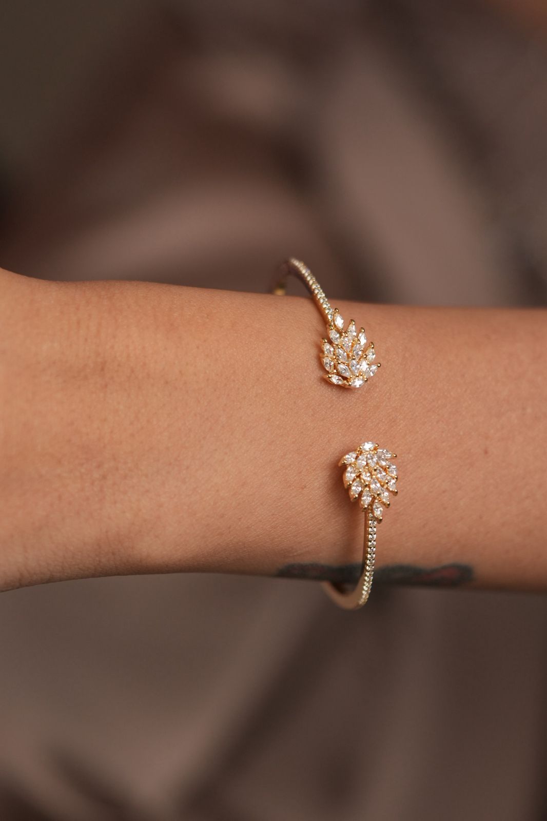 Crowning glory diamond daily wear thin bracelet