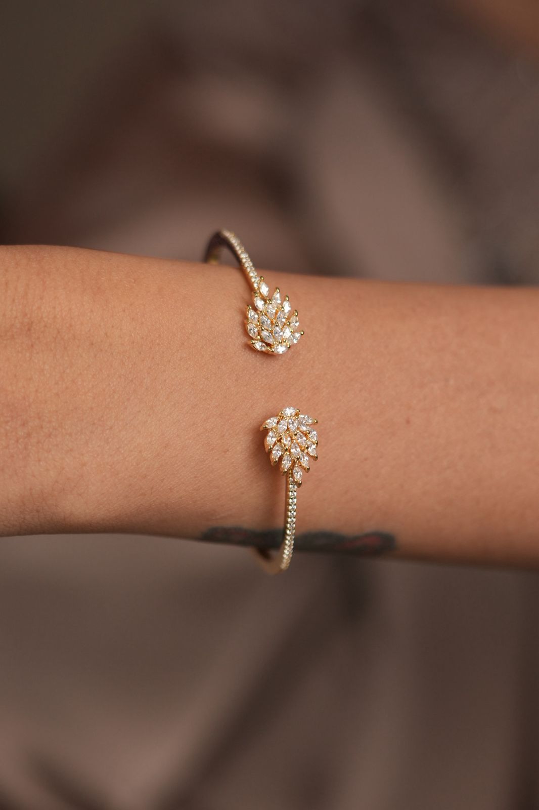 Crowning glory diamond daily wear thin bracelet