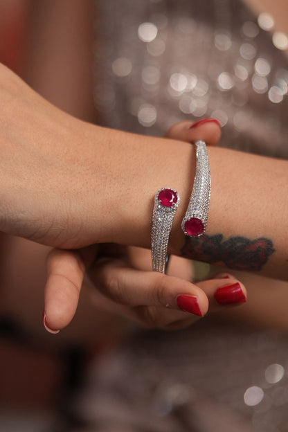 Jingle Diamond Dual Coloured Stone Bracelet
