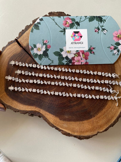 Viral 30 cent Multi Solitaire Diamond Tennis Bracelet