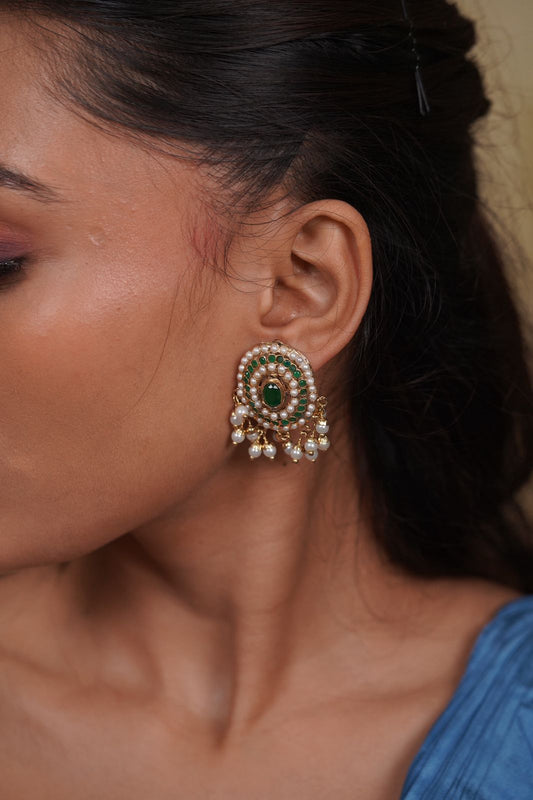 Wahida Jadaau Oval Indian Studs