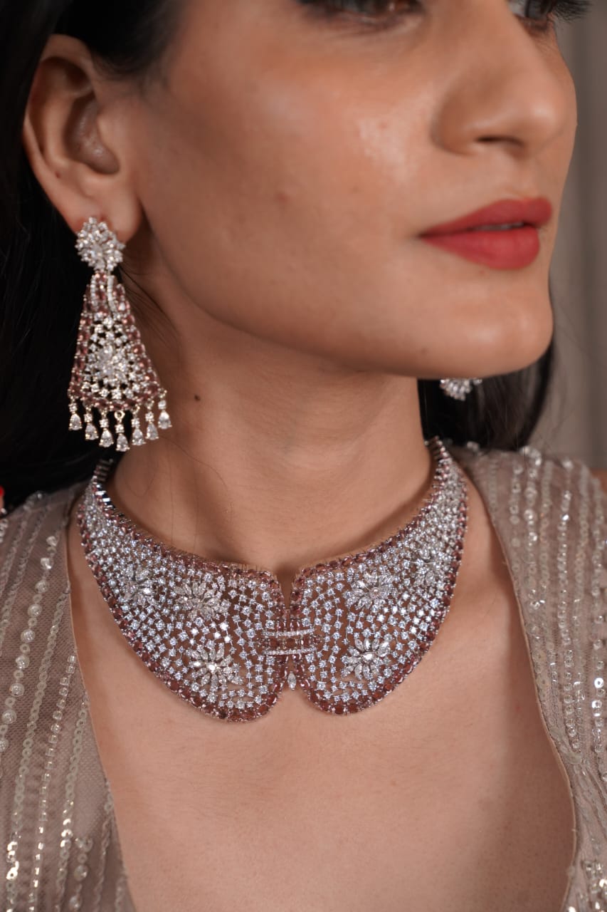 Rosette Diamond Designer Indo Western Set