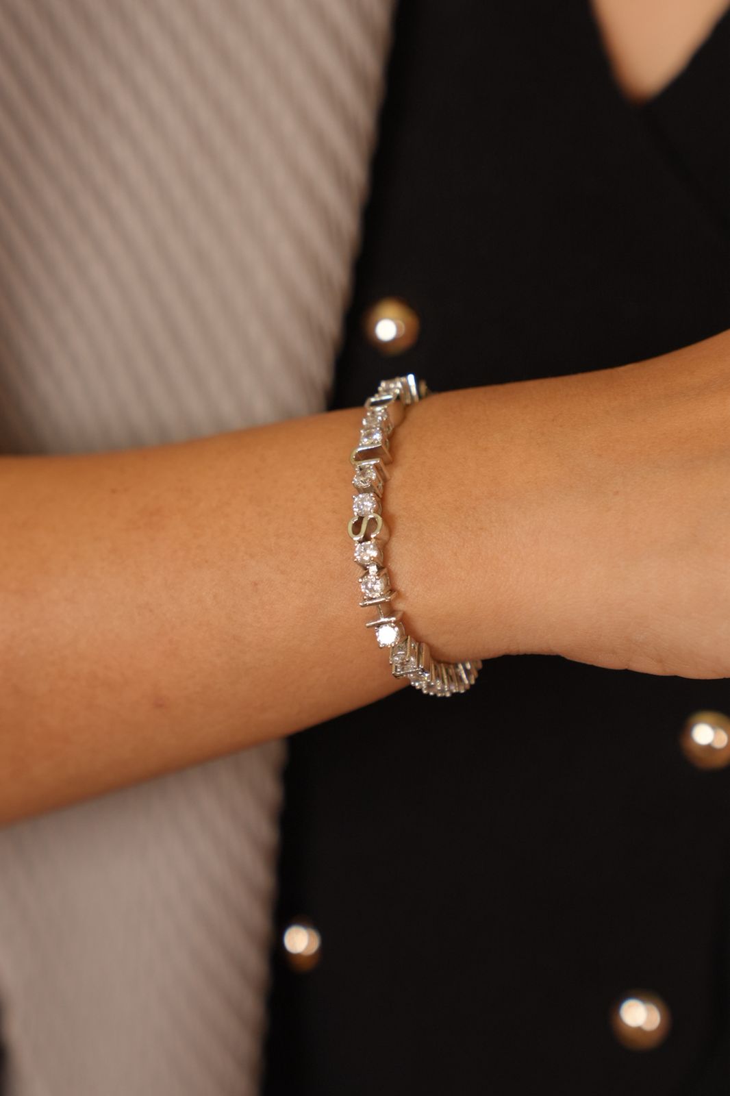 Personalised Diamond Daily Wear Tennis Bracelet | Customized