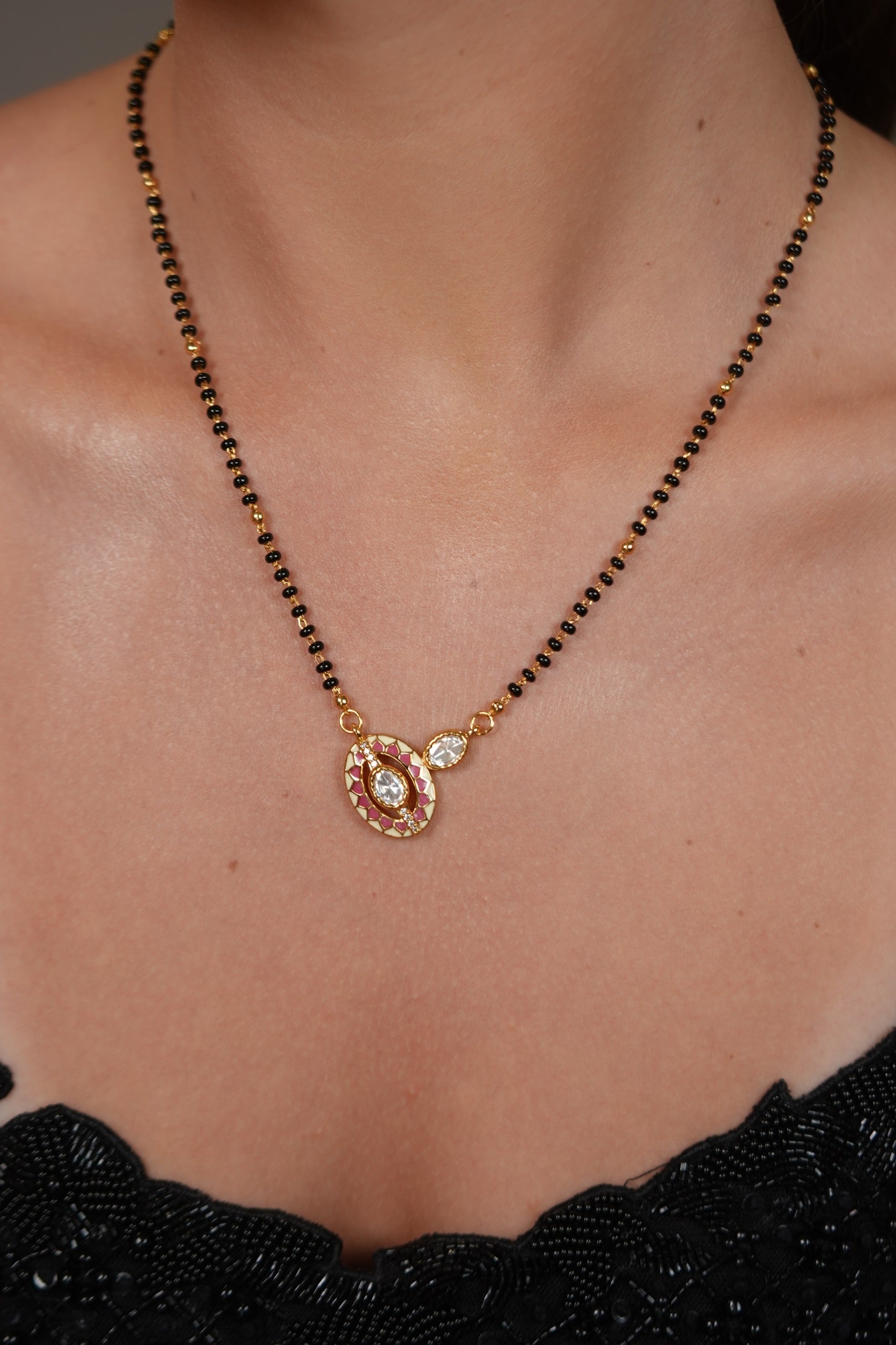 Pavitra Bandhan Meenakari Polki Mangalsutra | Daily Wear