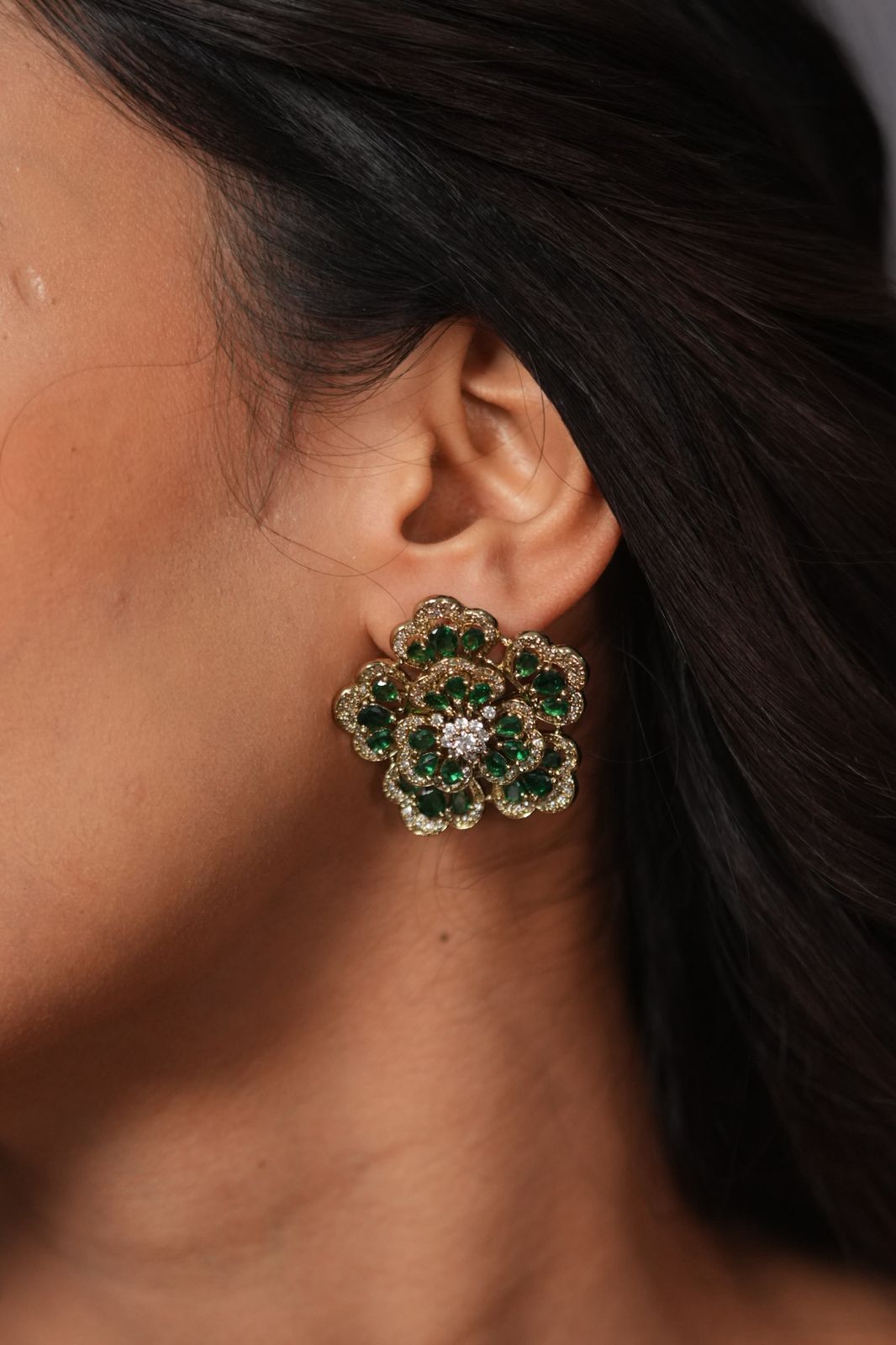 Drona Indian Diamond Fusion Big Studs