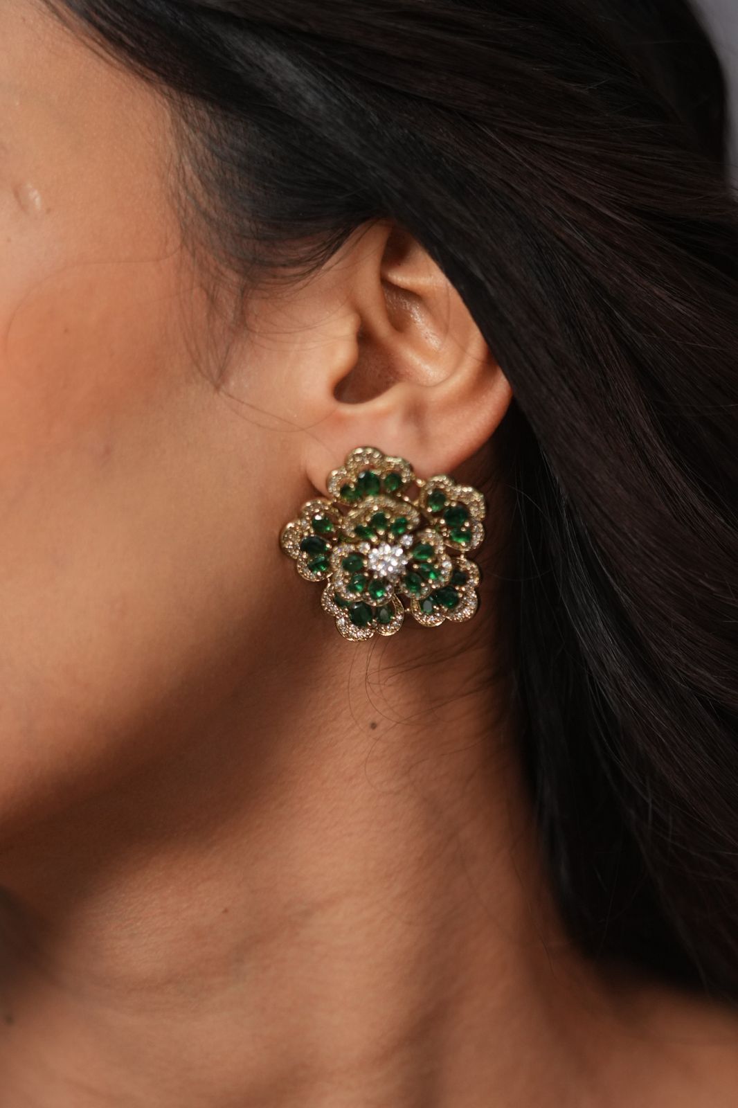 Drona Indian Diamond Fusion Big Studs