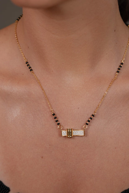 Granthi Single Line Diamond Mangalsutra | Daily Wear