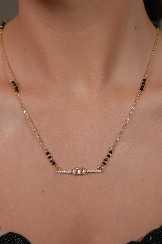 Eternal Vow Single Line Diamond Mangalsutra | Daily Wear