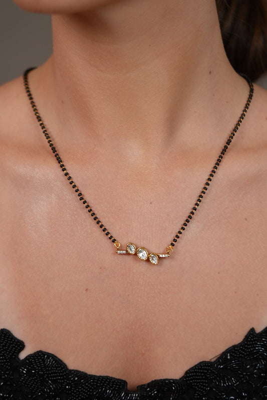 Saathiya Polki Single Line Mangalsutra | Daily Wear