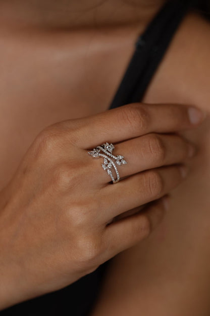 Lisa Diamond Delicate Designer Ring| Daily Wear
