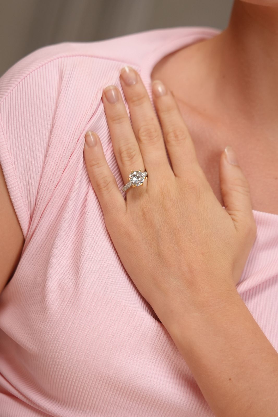 Roro 3 Carat Round Diamond Solitaire Ring