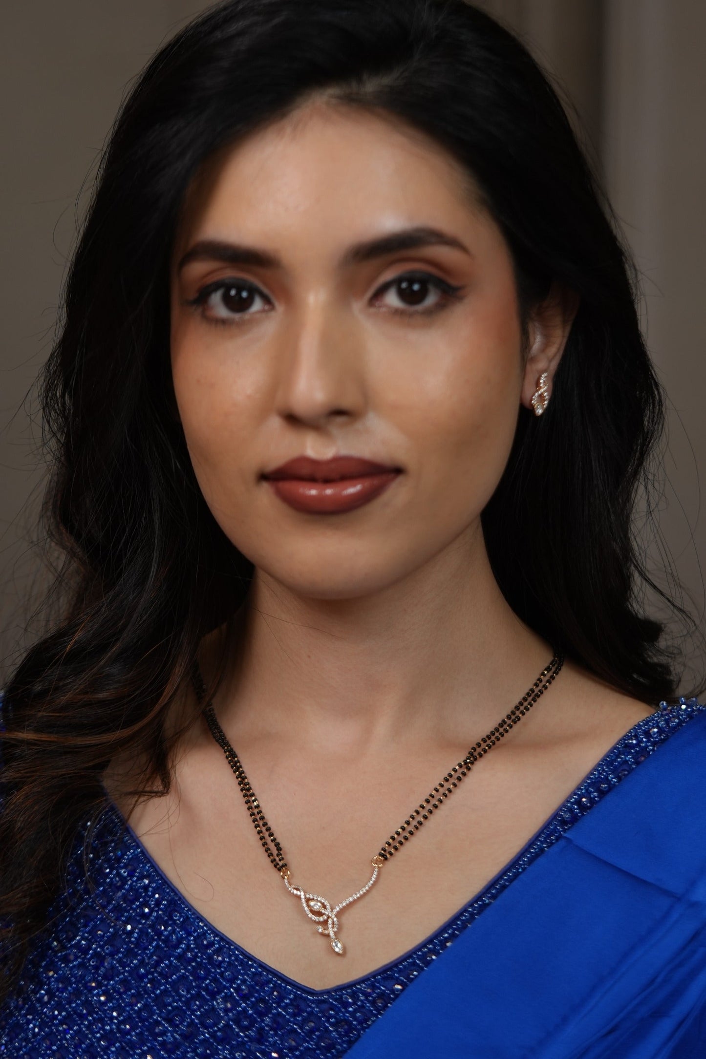 Janmo Ka Saathi Double Line Diamond Mangalsutra  Set | Daily Wear