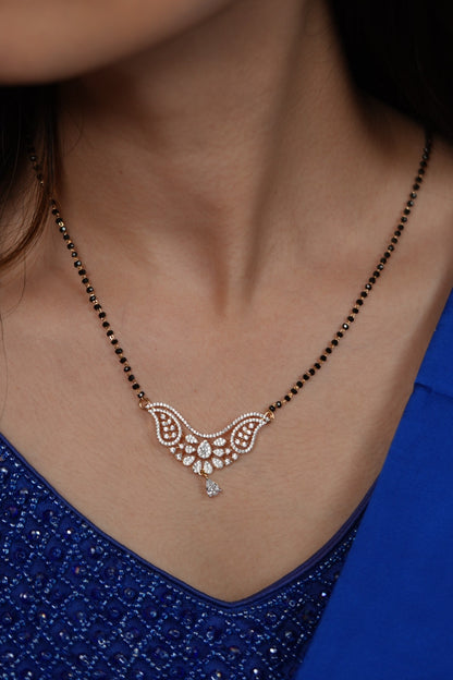 Ek Chutki Sindhoor Diamond Delicate Mangalsutra Set | Daily Wear