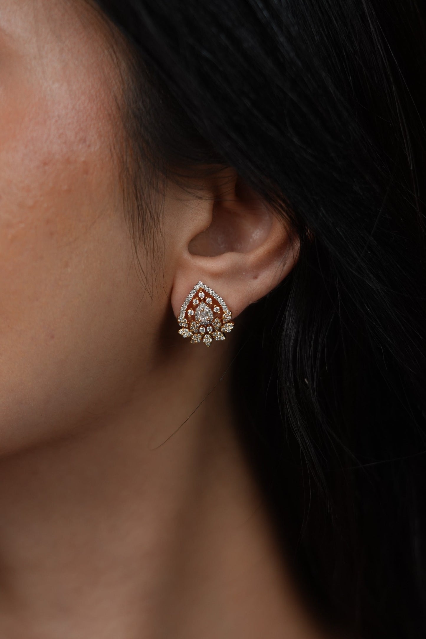 Sanjog Bandhan Double Line Mangalsutra with Diamond Studs | Daily Wear