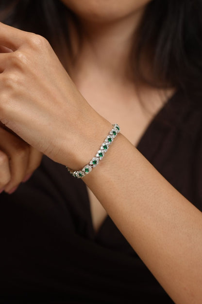 Strong Crush Coloured Diamond Tennis Bracelet