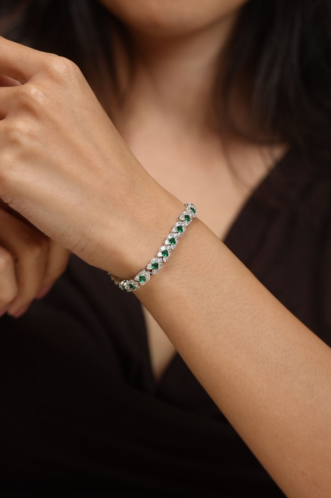 Strong Crush Coloured Diamond Tennis Bracelet
