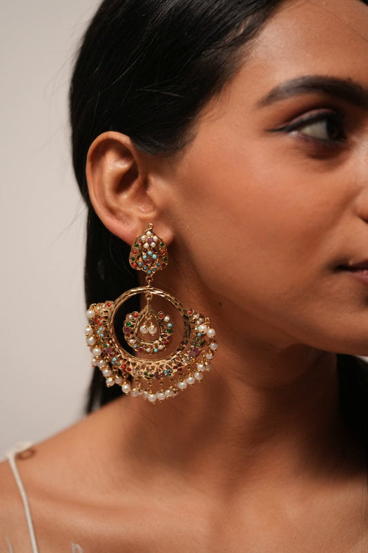 Mehwish Jadaau Navratna Indian Chandbali