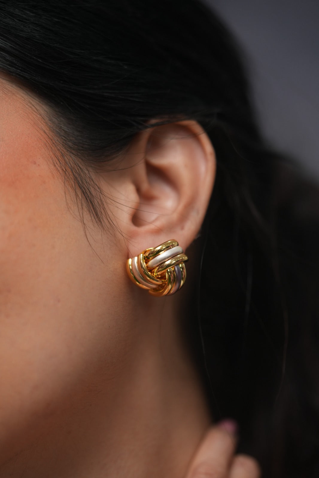 Breaking Berlin Western Gold Party Wear Studs