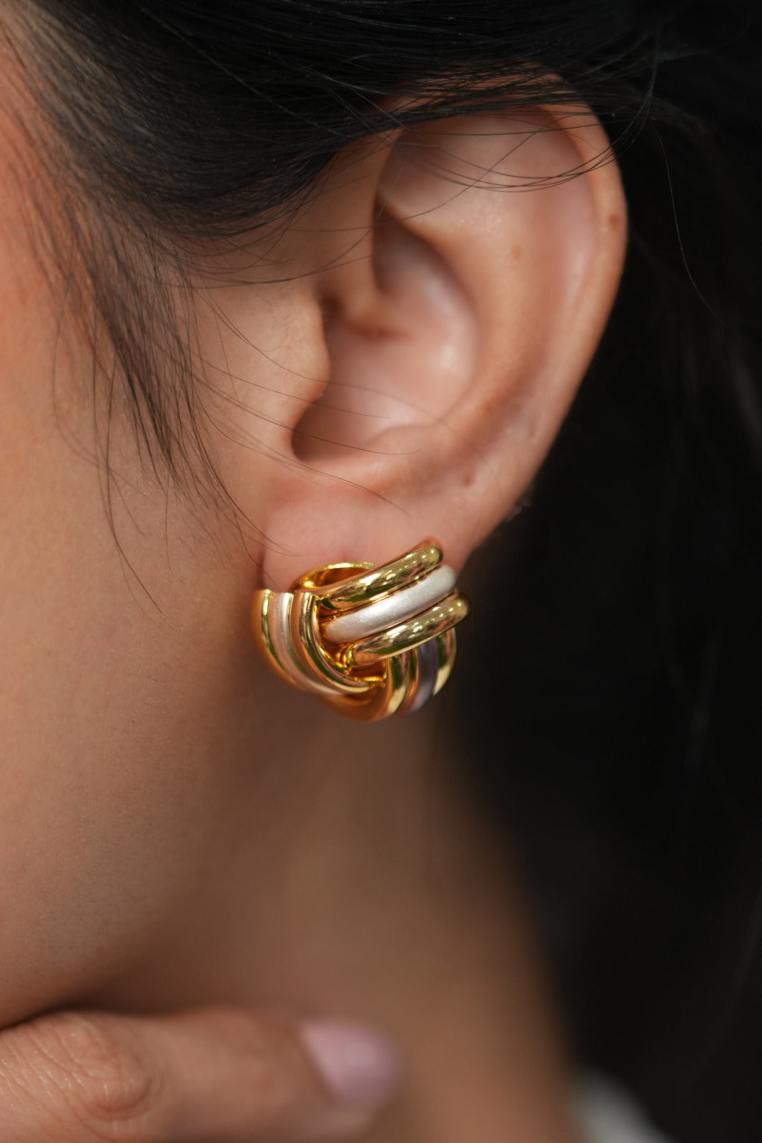 Breaking Berlin Western Gold Party Wear Studs