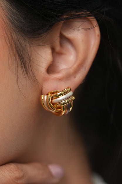 Breaking Berlin Western Gold Party Wear Studs