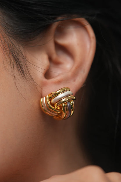 Breaking Berlin Western Gold Party Wear Studs