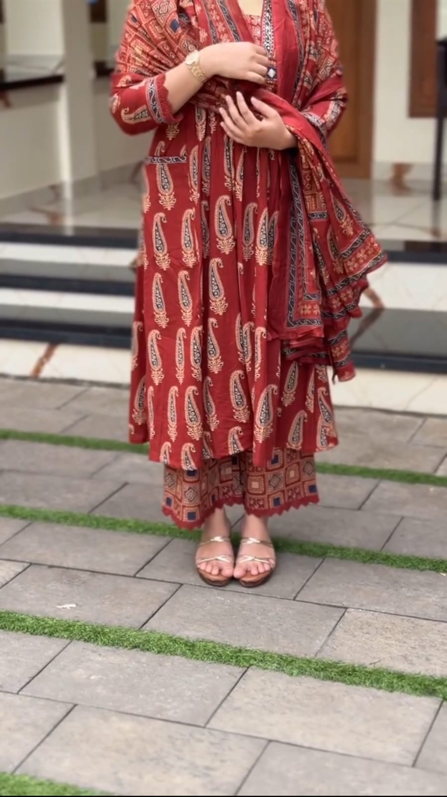 Elegant Printed Kurta Set with Dupatta | Ethnic Co-ord Set for Women