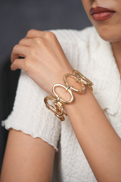 Santorini Glow Link Chunky Western Party Wear Bracelet