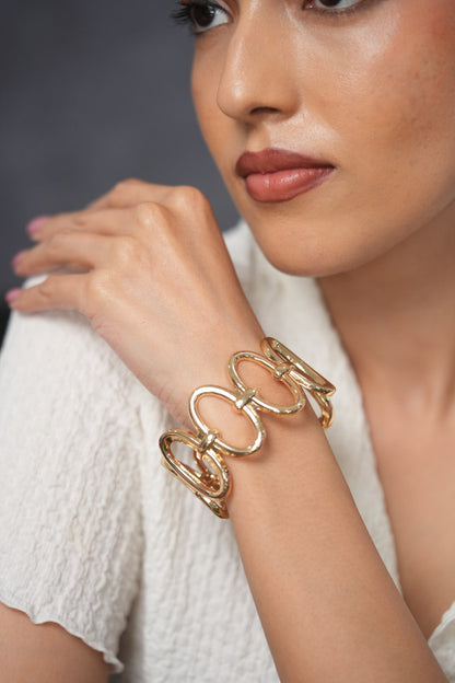 Santorini Glow Link Chunky Western Party Wear Bracelet
