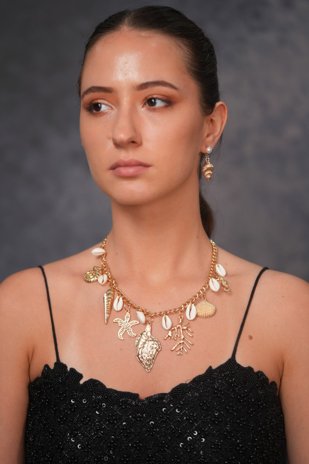 Bali Shell Beach Western Party Wear Necklace Set