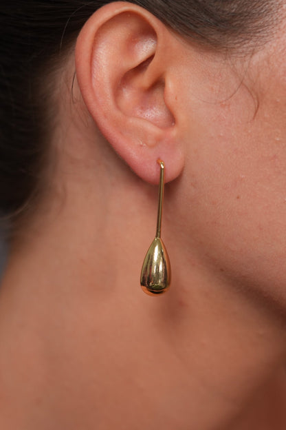 Dubai Dusk Gold Party Wear Western Earrings