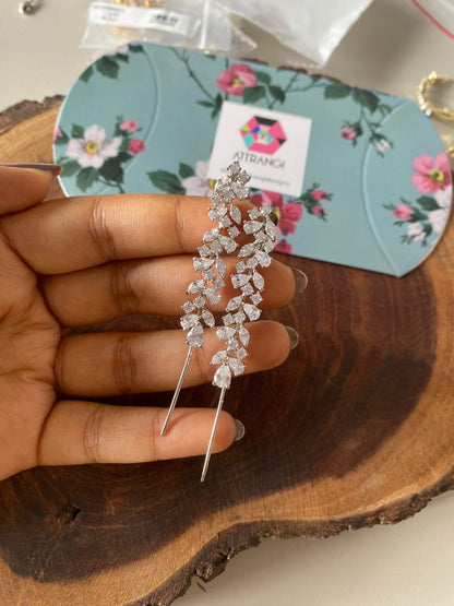 Diamond Sui Dhaaga Designer Cuff Earrings