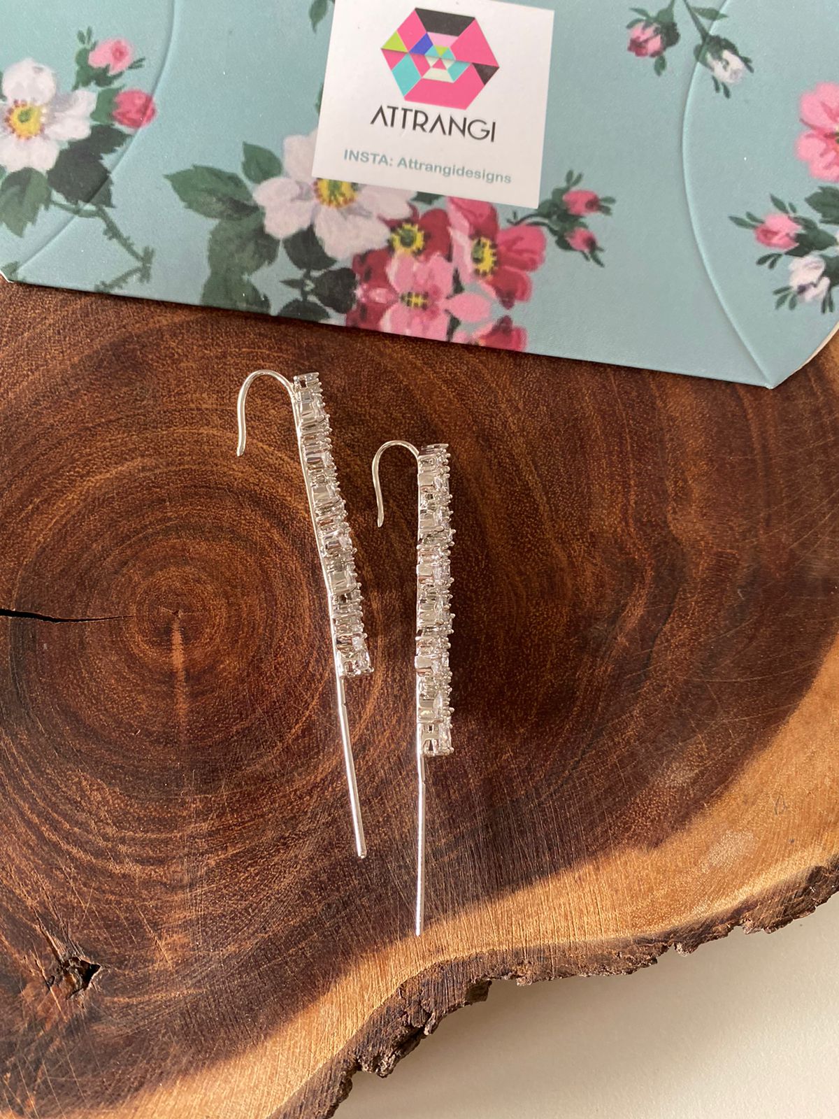 Diamond Sui Dhaaga Designer Cuff Earrings