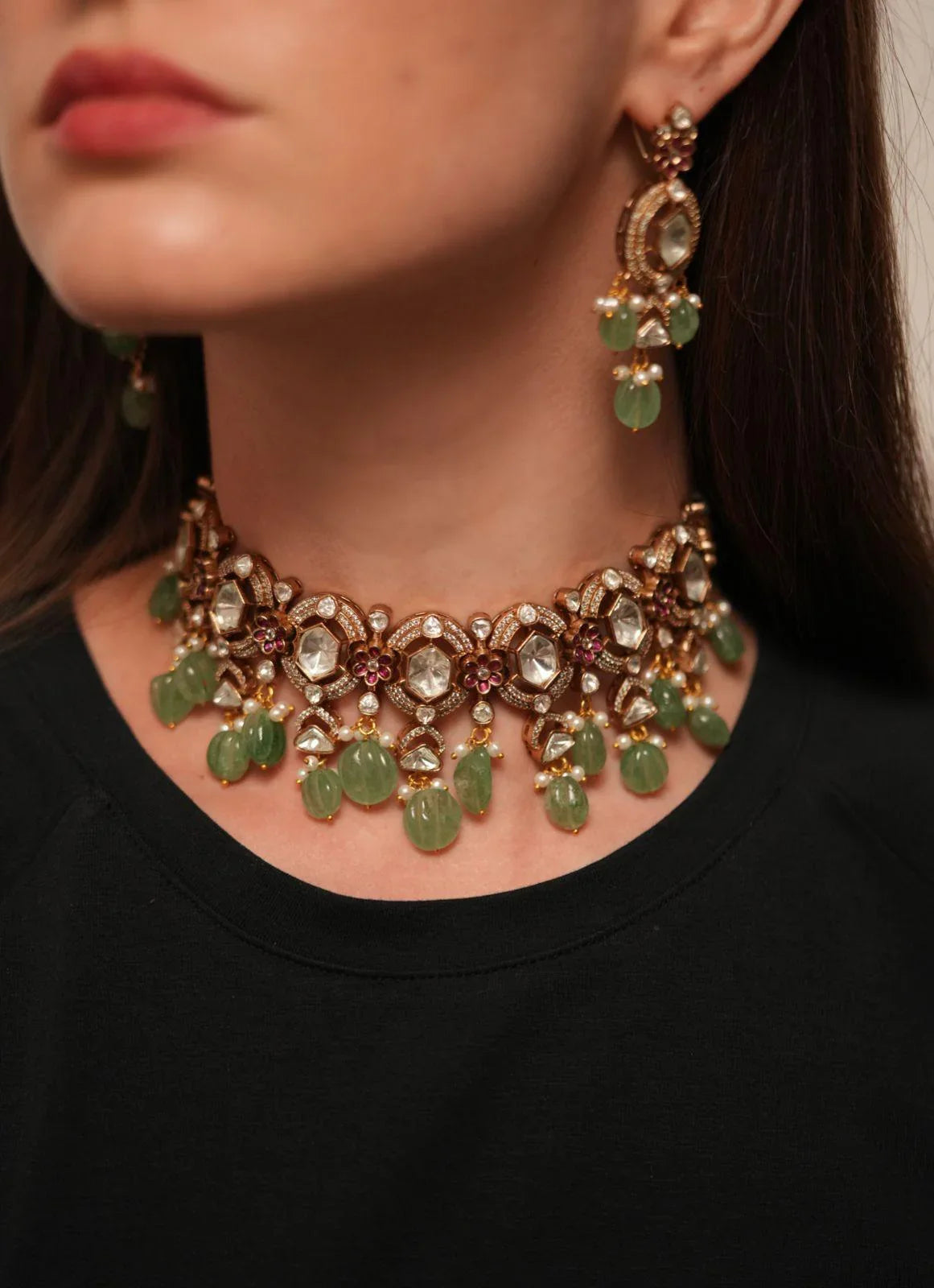 Abhilasha Indian Polki Choker Set