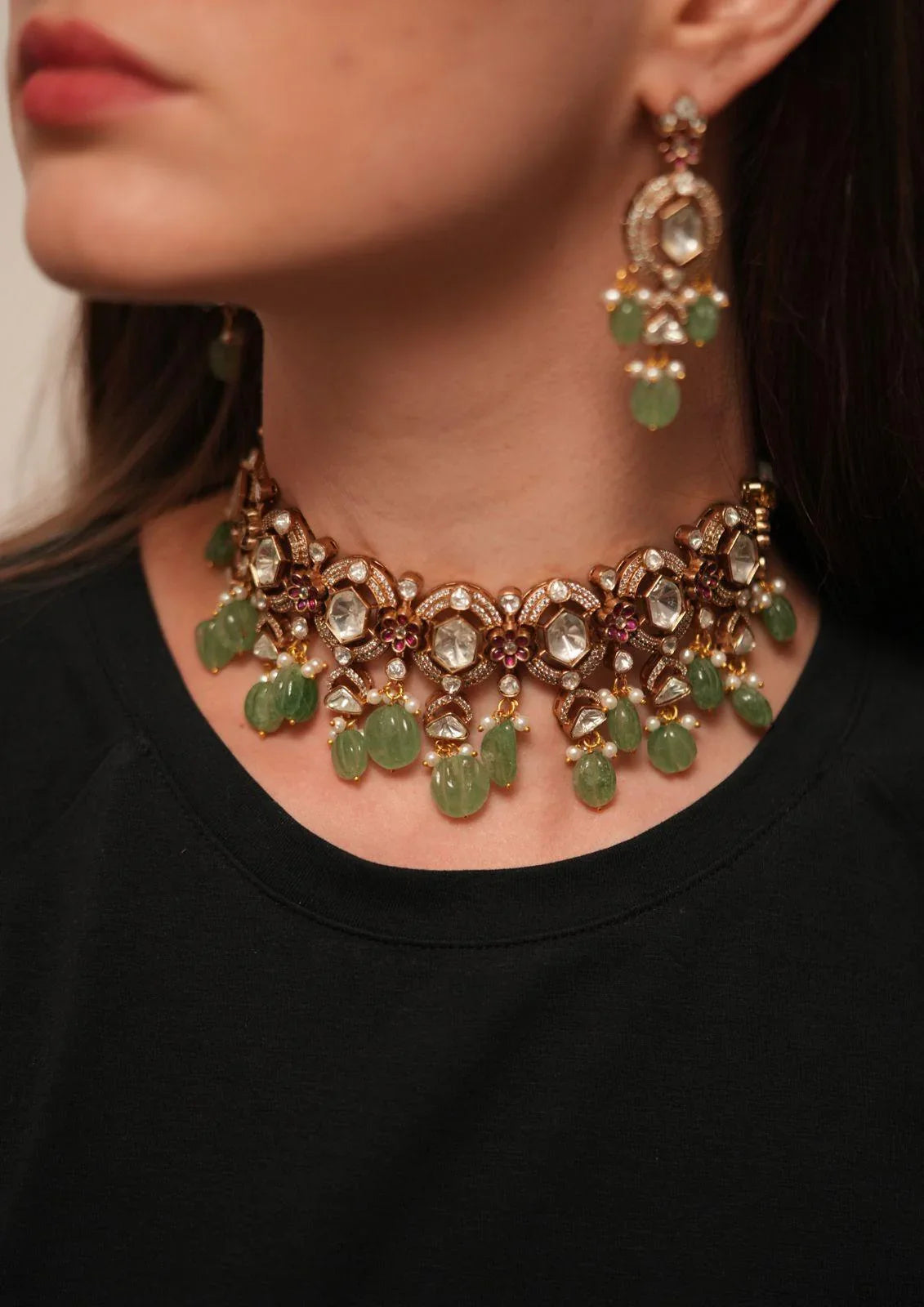 Abhilasha Indian Polki Choker Set