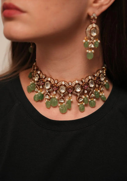 Abhilasha Indian Polki Choker Set