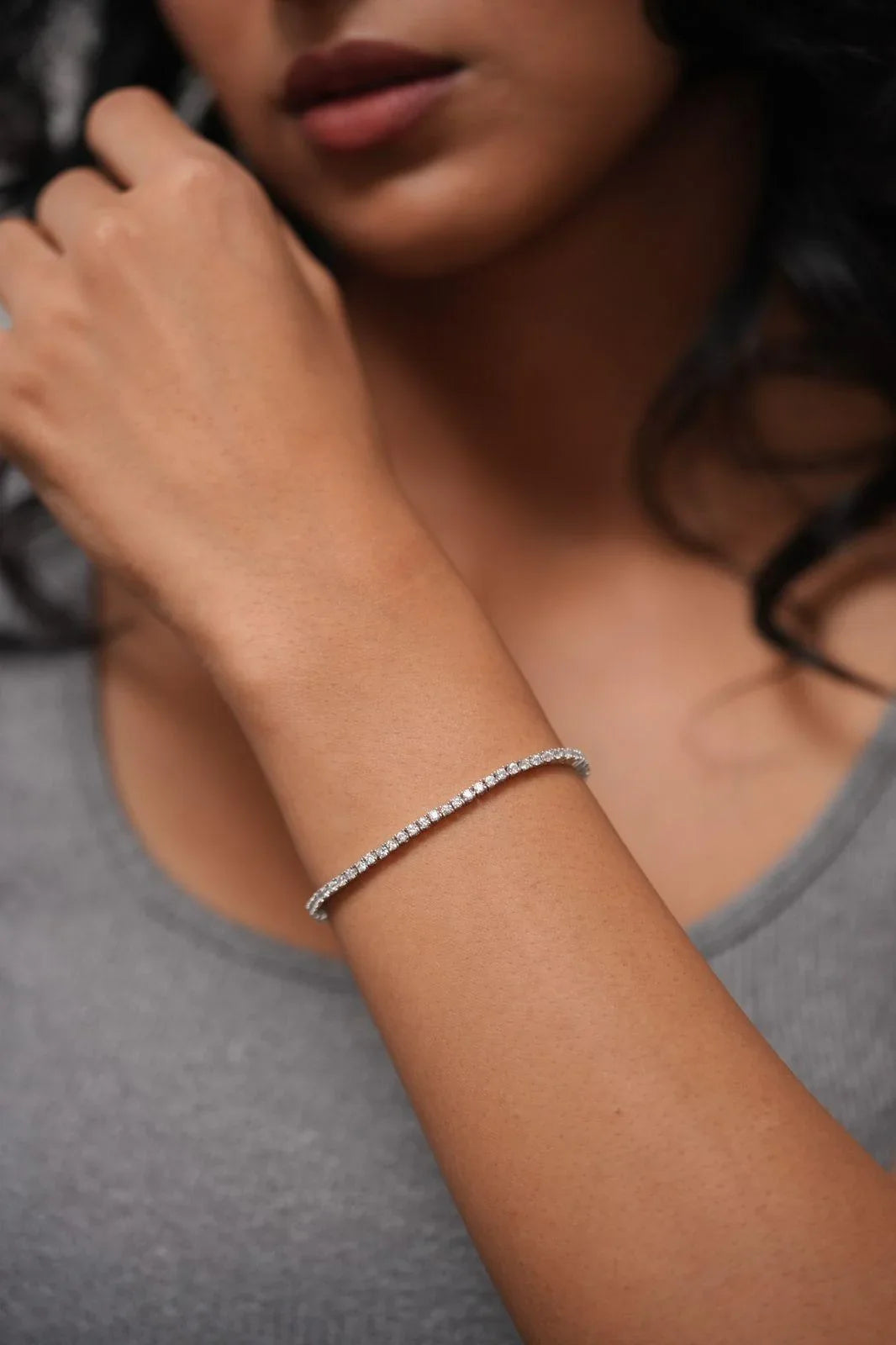 5 Cent Daily Wear Diamond Tennis Bracelet| 2.4mm